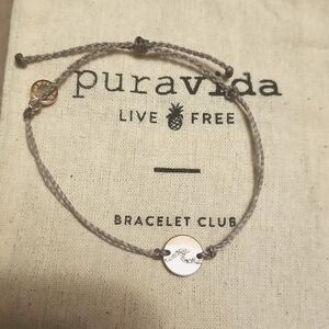 Pura vida wave charm bracelet
